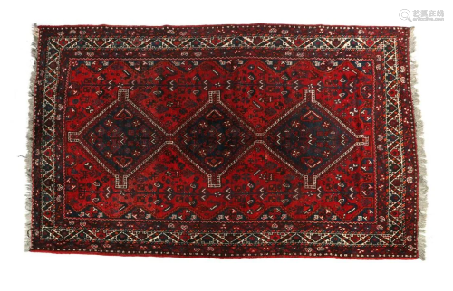 Shiraz hand-knotted rug