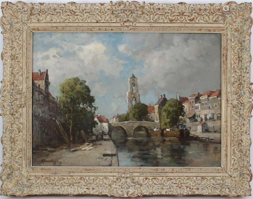 Signed Berendse H, City view Utrecht