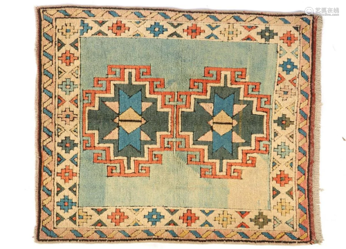 Hand-knotted wool carpet, Kazak