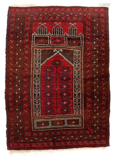 Hand-knotted wool carpet with oriental dÃ©cor