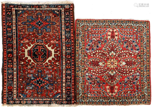 2 hand-knotted wool carpets