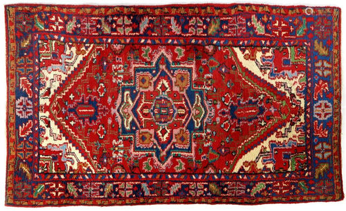 Hand-knotted carpet with Oriental dÃ©cor