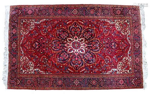 Hand-knotted wool carpet