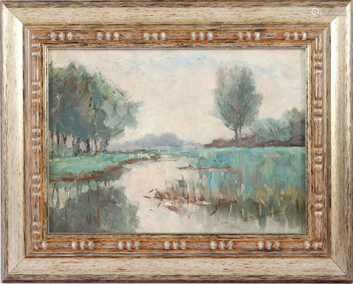 Unclearly signed, Landscape with water