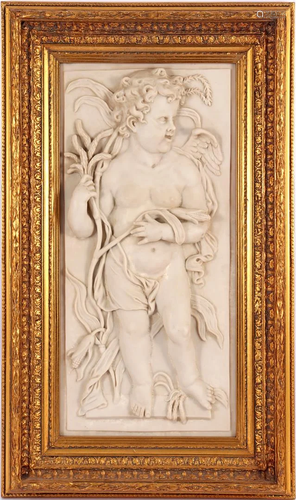 Relief wall decoration after an antique model