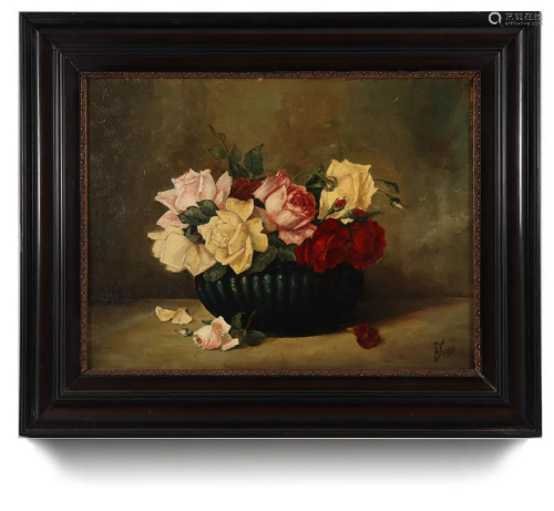 Monogram AJV, Still life with roses