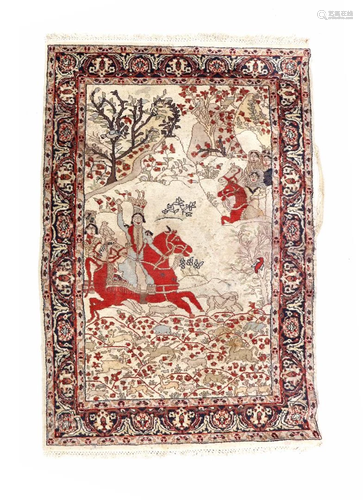 Qum hand-knotted carpet