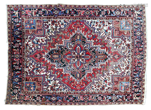 Hand-knotted wool carpet