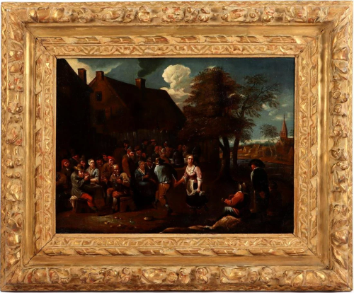 Monogram DT, scene with partying crowd