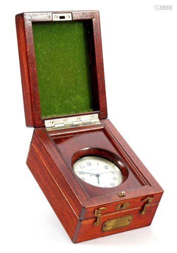 Russian pocket watch with address Noet in walnut box