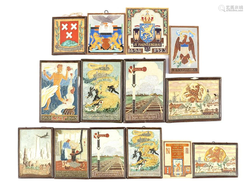 Porceleyne Fles Delft 10 cloisonne tiles