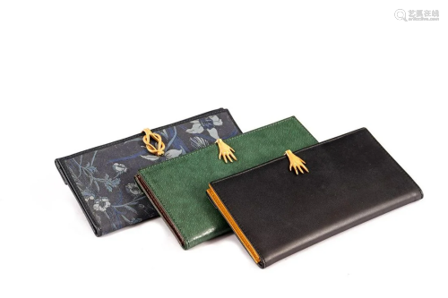Gucci Italy, 3 leather wallets