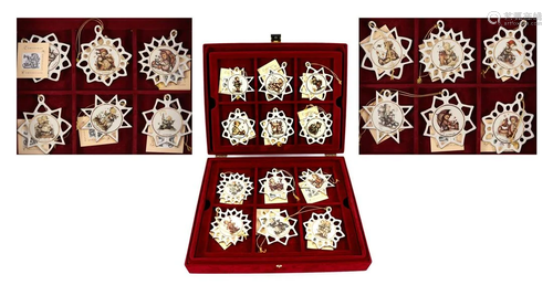 Goebel Hummel 24 porcelain Christmas stars