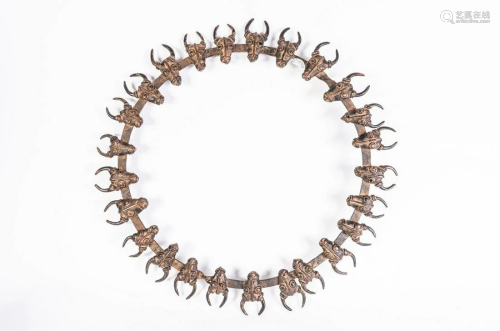 Arte africana Ceremonial collar, BamumCameroon.