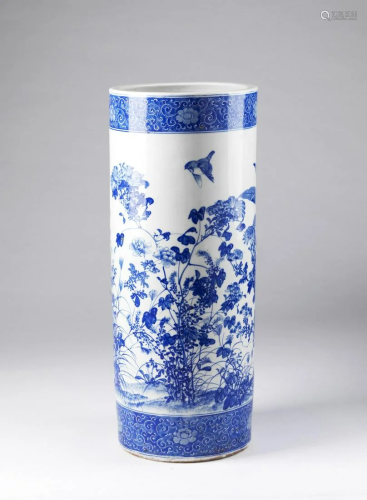 Arte Cinese A large bitong blue and white porcelain