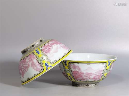 A Pair of Chinese Porcelain Bowls