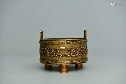 A Chinese Bronze Incense Burner