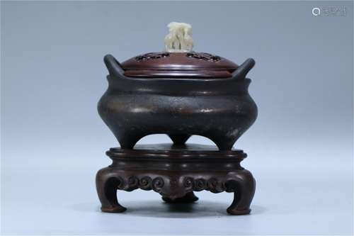 A Chinese Bronze Incense Burner