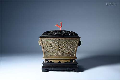 A Chinese Bronze Incense Burner