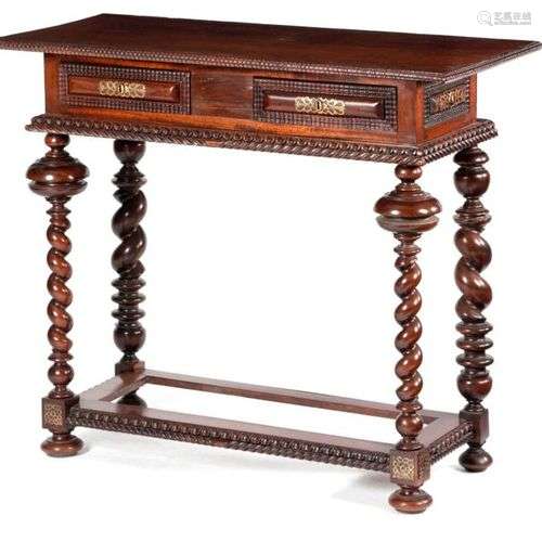 ? A PORTUGUESE ROSEWOOD SIDE TABLE IN 17TH CENTURY…