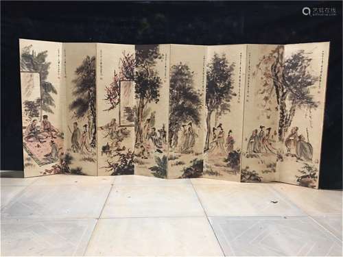 A Chinese Painting Screen