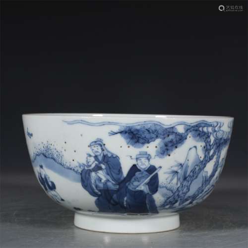 A Chinese Blue and White Porcelain Bowl