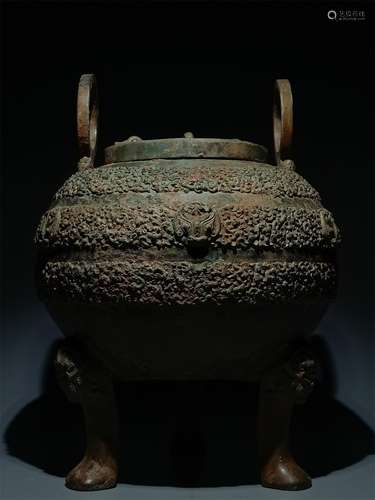 A Chinese Bronze Incense Burner