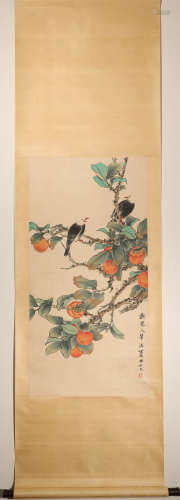 Vertical ink flower painting by Shiguang Tian from ancient China中國水墨花卉畫
田世光
紙本立軸