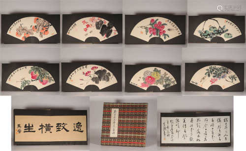 Ink flower painting album by Baishi Qi from ancient China中國水墨花卉畫
齊白石
紙本册頁