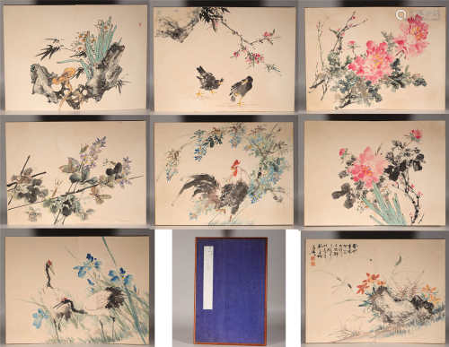 Ink flower painting album by Xuetao Wang from ancient China中國水墨花卉畫
王雪濤
紙本册頁