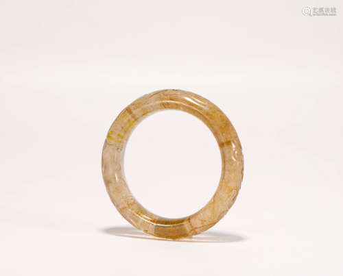 Citrine bracelet from Qing清代茶晶手镯