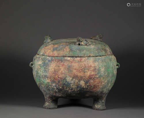 Bronze container from Han汉代青铜质器皿