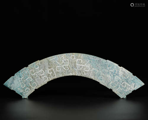 Hetian jade disc from Han漢代和田玉玉璧