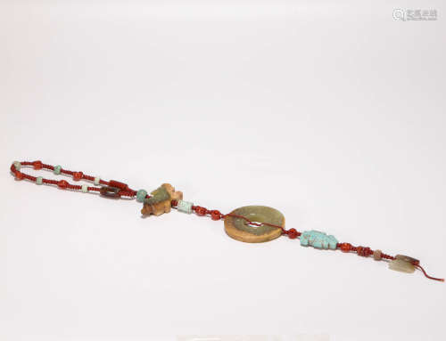 Hetian jade pendant from Han漢代和田玉組佩一套