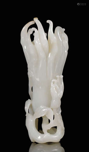 Qing Dynasty - Hetian Jade Budda Hand