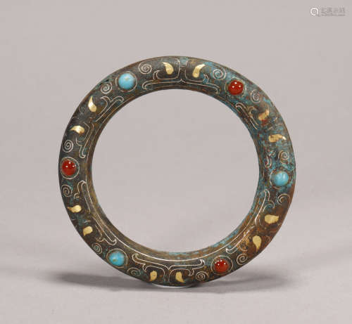 Warring State - Gold and Silver on Bronze Bracelet