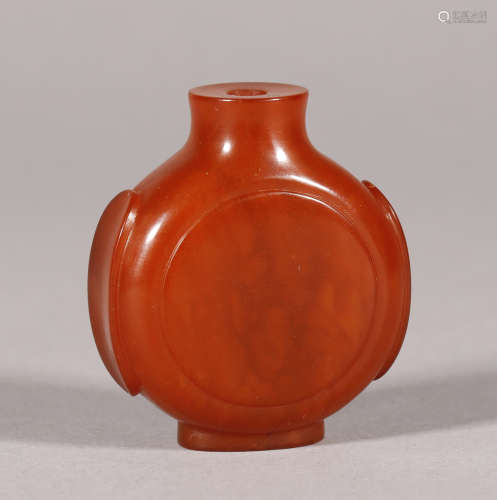 Qing Dynasty - Beeswax Snuff Bottle