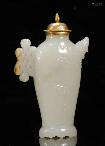 Qing Dynasty - Hetian Jade Vase