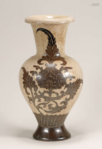 Song Dynasty - Patterned Cizhou Ware Vase