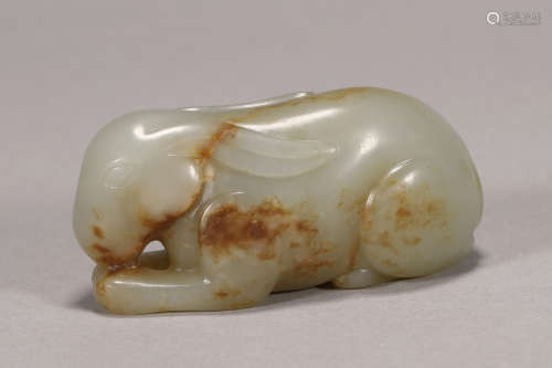 Qing Dynasty - Hetian Jade Rabbit
