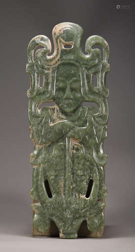 Hongshan Culture - Immortal Figure Jade Ornament