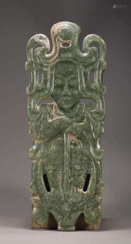 Hongshan Culture - Immortal Figure Jade Ornament