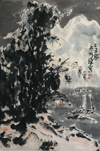 A CHINESE PAINTING SCROLL CUI RUZHUO MARK
