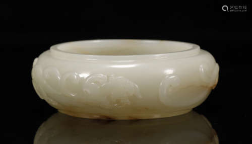 Qing Dynasty - Hetian Jade Brush Wash