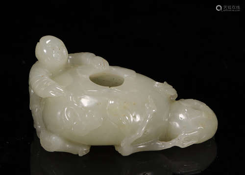 Qing Dynasty - Hetian Jade Brush Wash