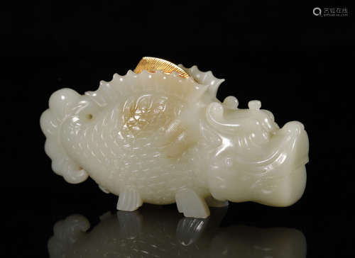 Liao Dynasty - Beast Shape Hetian Jade Box