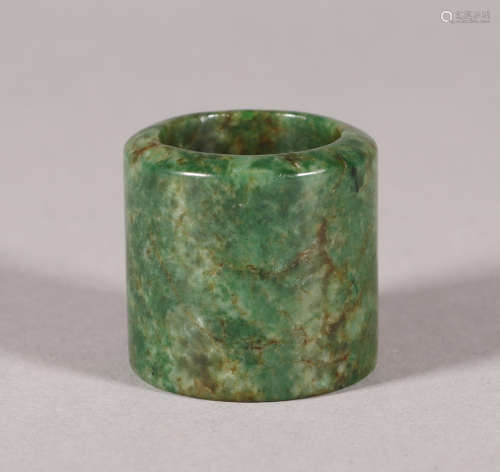 Qing Dynasty - Jadeite Thumb Ring