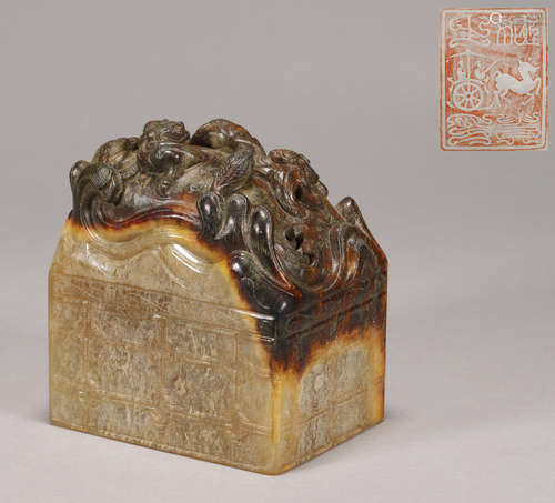 Han Dynasty - Beast Shape Jade Seal