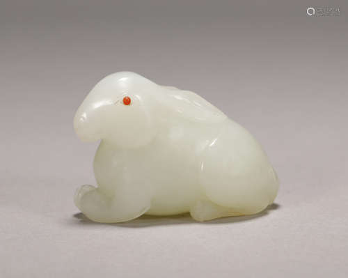 Qing Dynasty - Hetian Jade Rabbit