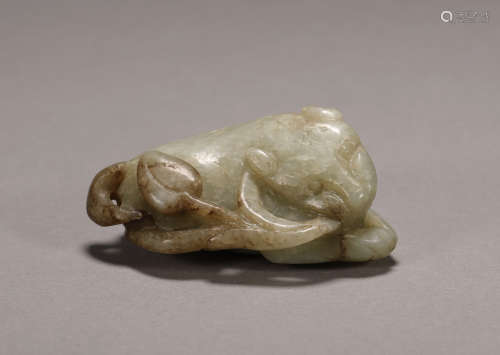 Ming Dynasty - Hetian Jade Beast